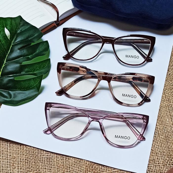Frame kacamata minus cateye yuuto + lensa antiradiasi Size 54-16-145