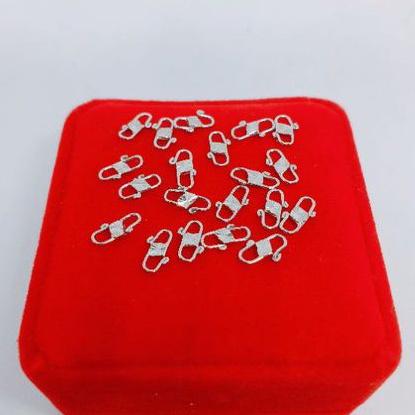 Kokot/kaitan S buat kalung/gelang perak silver925 lapisan emas putih