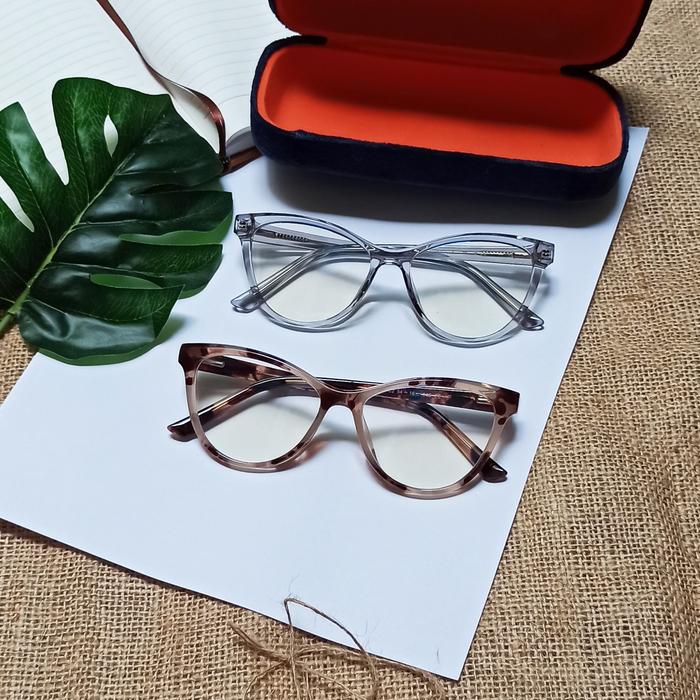 Frame kacamata shiga + case Size 54-16-145