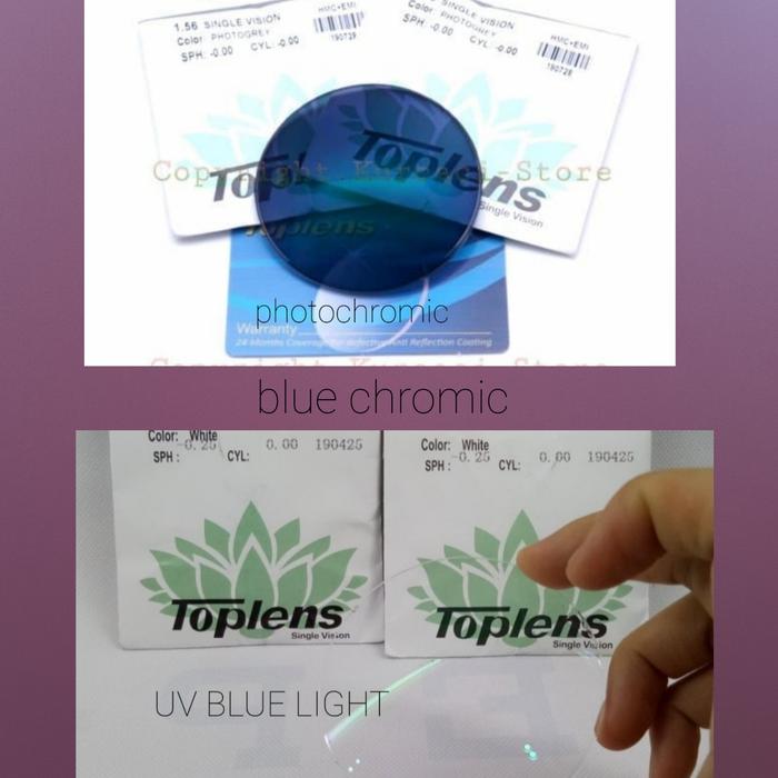 LENSA KACAMATA TOPLENS BLUEMATIC 1.56 SV