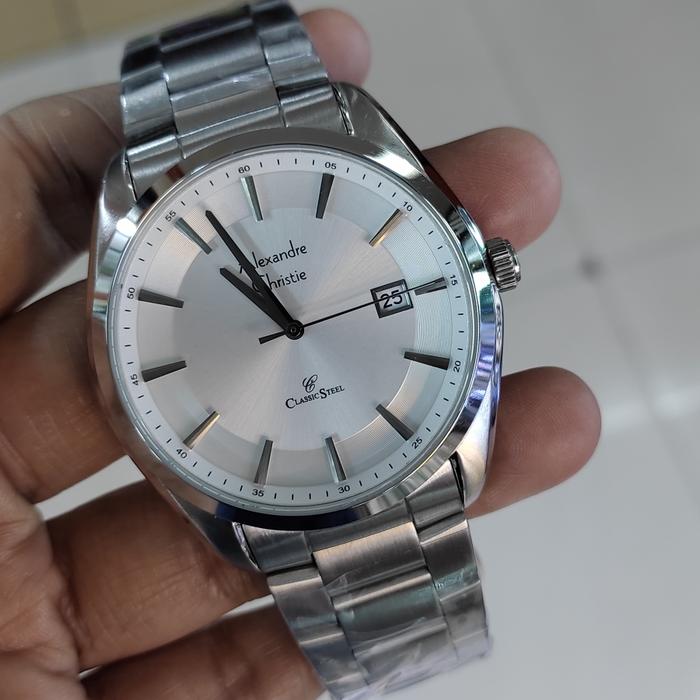 Jam Tangan Analog Pria Alexandre Christie Ac 8648 MD St Steel