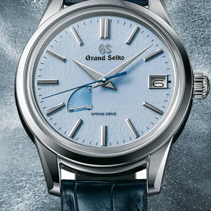 Jam Tangan Grand Seiko GS SBGA407 Blue SNOWFLAKES Springdrive Original