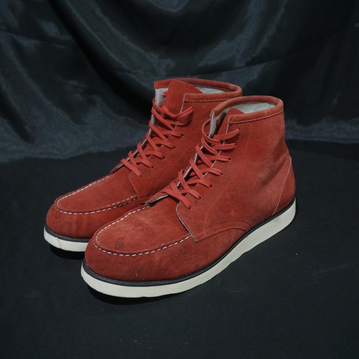 Sepatu Boots trimuir suede look like redwing original bekas