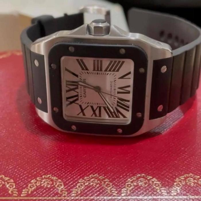 Cartier Santos 100 Large jam pria