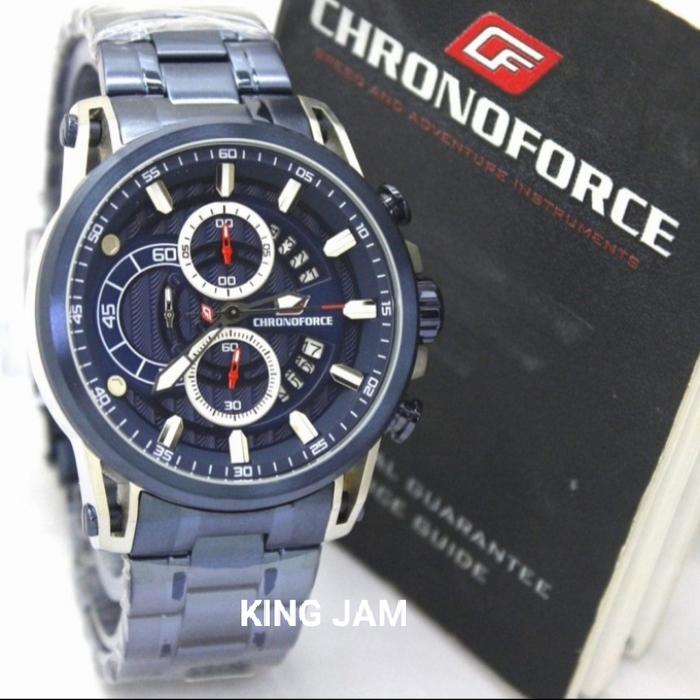 Jam Tangan Pria Chronoforce CF5308/ 5308 Original Blue Garansi Resmi