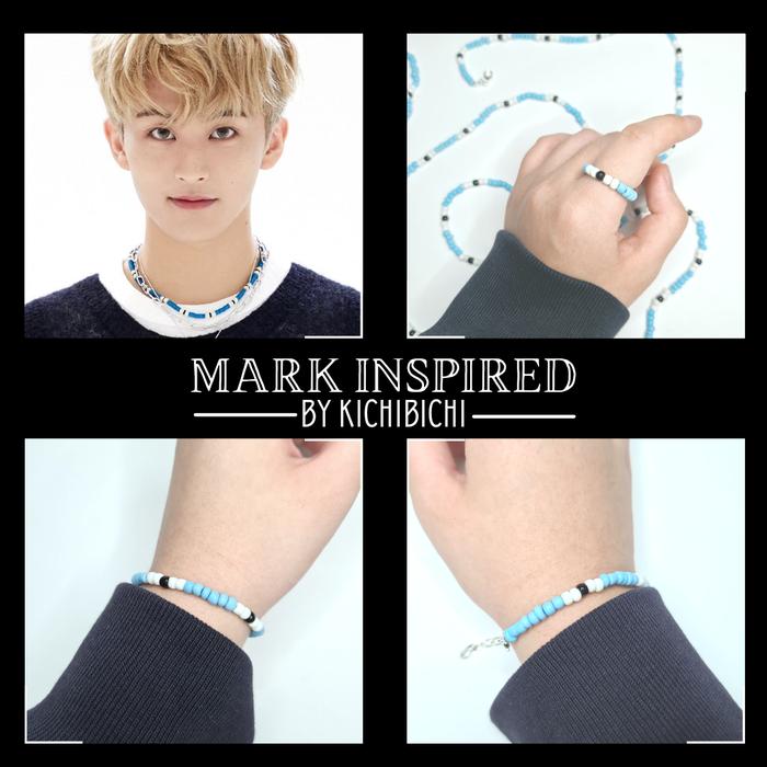 (Mark NCT) Beads Gelang | Cincin | Mask Strap | Choker Ala Kpop