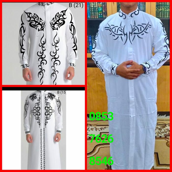 gamis ustad habaib bordir pengantin pria silahkn request