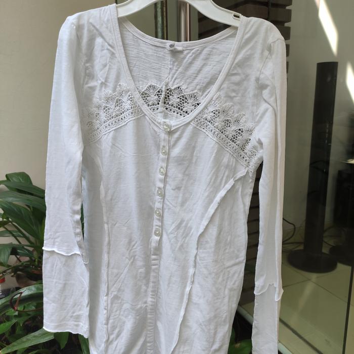 kaos blouse atasan wanita preloved shirt wanita second Rip curl