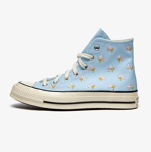 CONVERSE CHUCK 70 HIGH EMBROIDERED GARDEN PARTY CHAMBRAY BLUE ORIGINAL