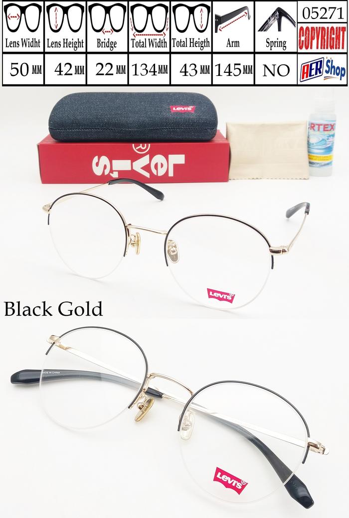 frame LEVI'S ORIGINAL frame kacamata original half frame levis unisex