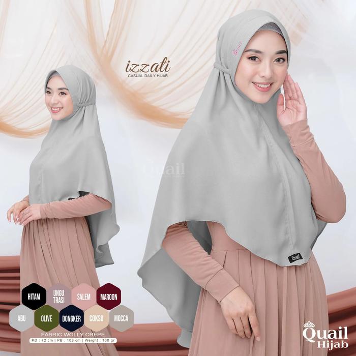 Hijab Instan Terbaru Izzati Casual Daily Original by Quail