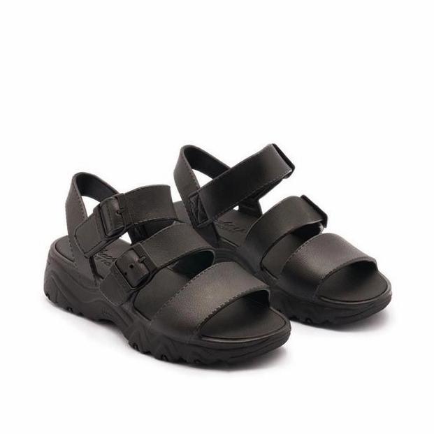 Skechers sandal wanita Cali Gear D'Lites Style Women's Sandals/Black