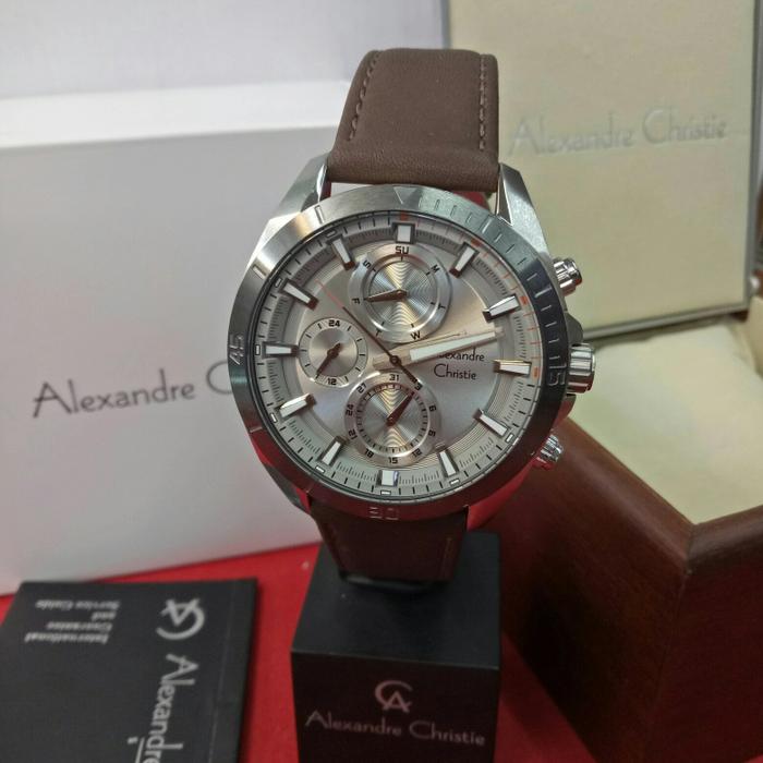Jam Tangan Analog Pria Alexandre Christie AC 6581 MF Steel