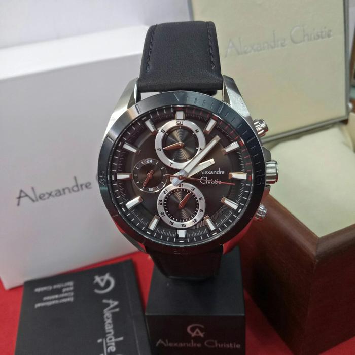 Jam Tangan Analog pria Alexandre Christie AC 6581 MF St Steel