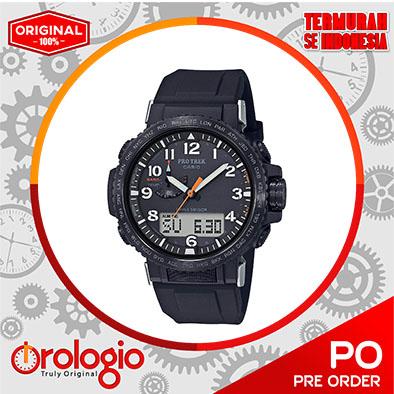 Jam Tangan Casio Men's Pro Trek Stainless Steel Quartz PRW-50Y-1ACR