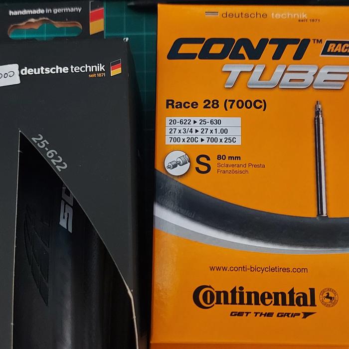 Ban Luar Continetal GP5000 + 2 Ban Dalam Continental