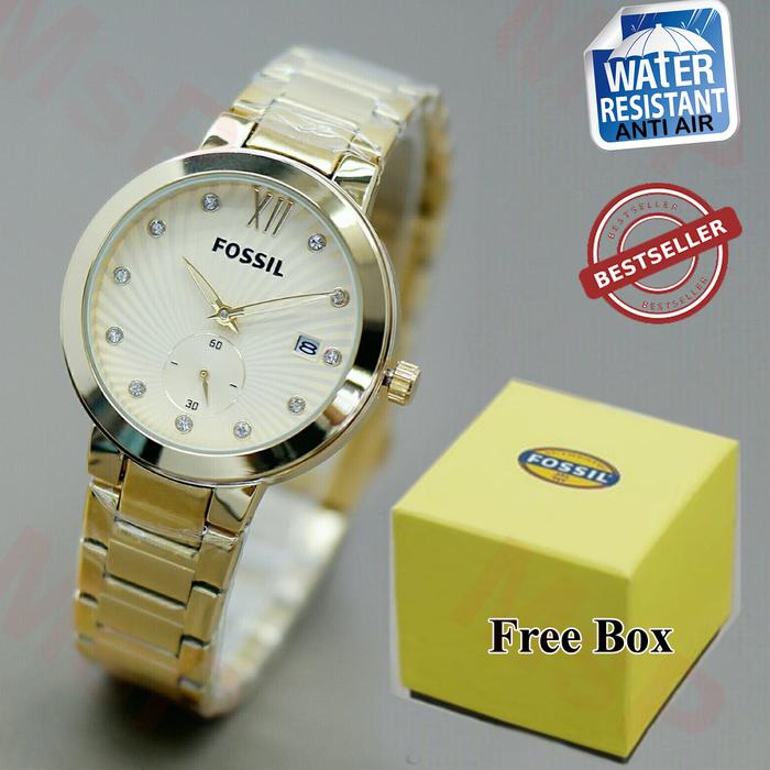 Jam Tangan Fossil FS8652 Water Resistent Detik Bawah Aktif + Box