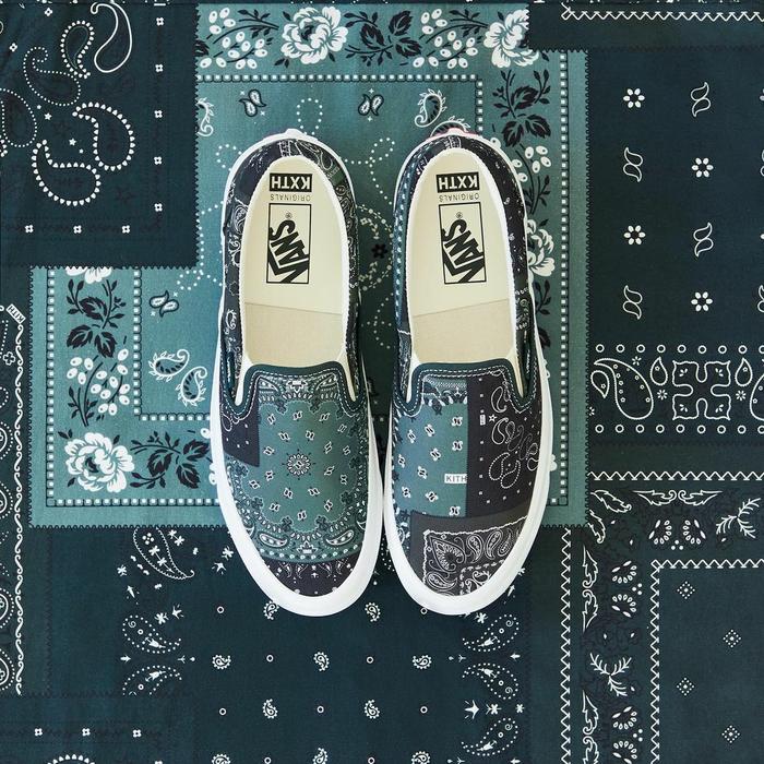 Kith x Vans Vault OG Classic Slip-On LX "Bandana Scarab"