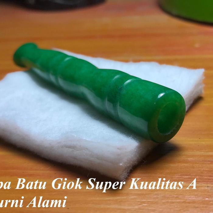 Pipa Batu Giok Asli Kualitas A