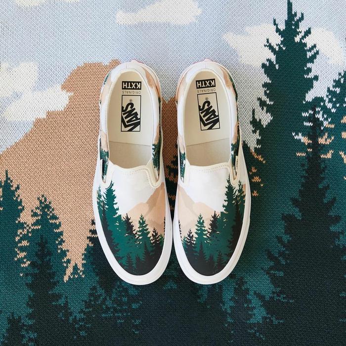 Kith x Vans Vault OG Classic Slip-On LX "Treescape"