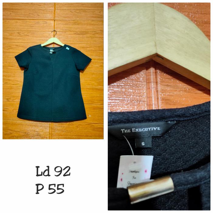 preloved blouse executive hitam