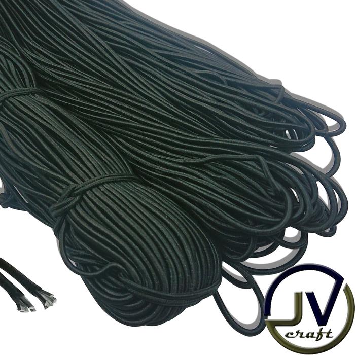 TALI KUR ELASTIS BULAT 2.8 MM WARNA HITAM