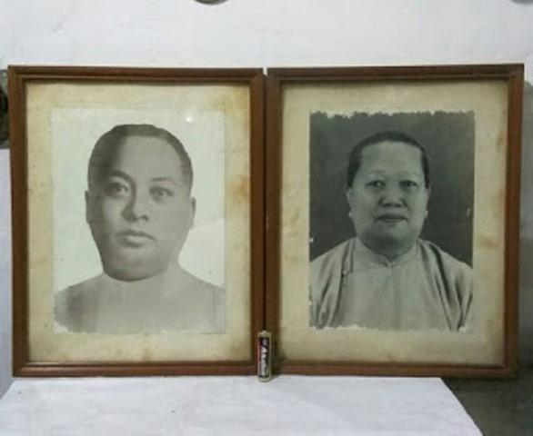 sepasang foto peranakan encek encim