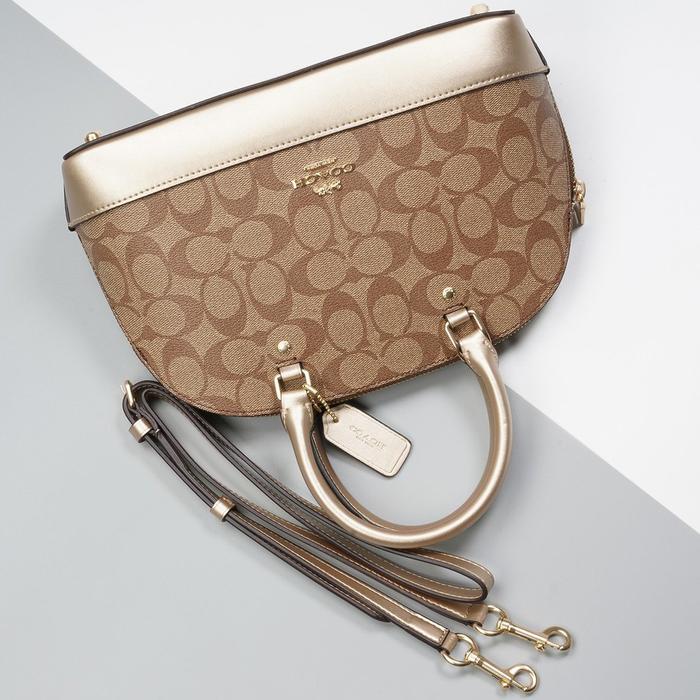 tas coach tipe 31156 COA PVC+ leather ladies shoulder bag crossbody