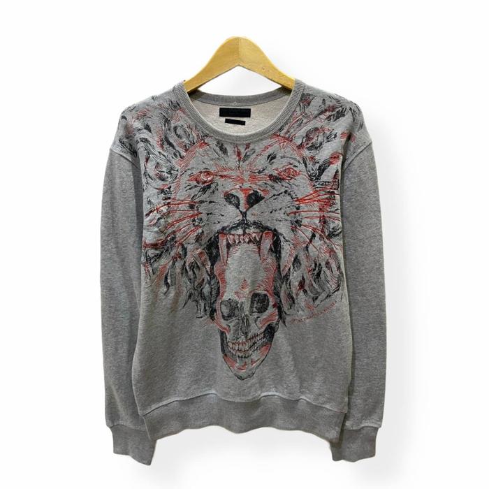Crewneck Alexander McQueen Tiger Skull Printed Second Original