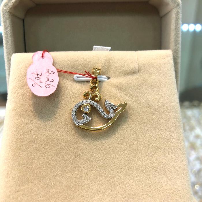 Liontin paus emas 16k/700