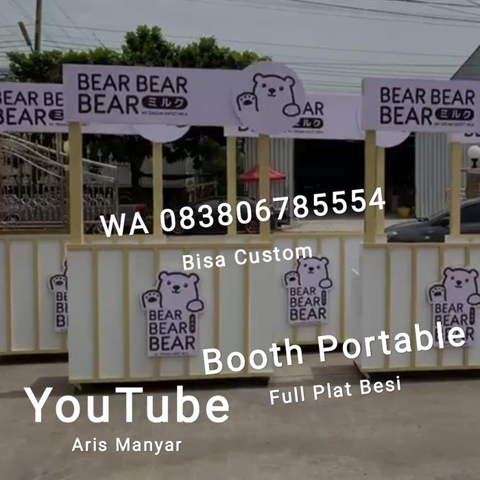 Booth portable besi, Booth jualan, Stand jualan