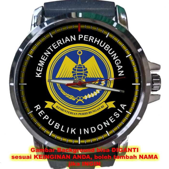 KEMENTERIAN PERHUBUNGAN art 1 Keren Jam Tangan Pria Background STIKER