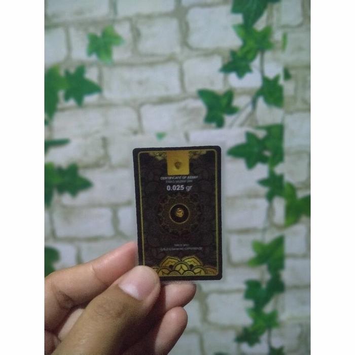 Mini Gold 0.025gr Logam Mulia 24 Karat BUY 10 FREE 1 (berlaku kelipatan)