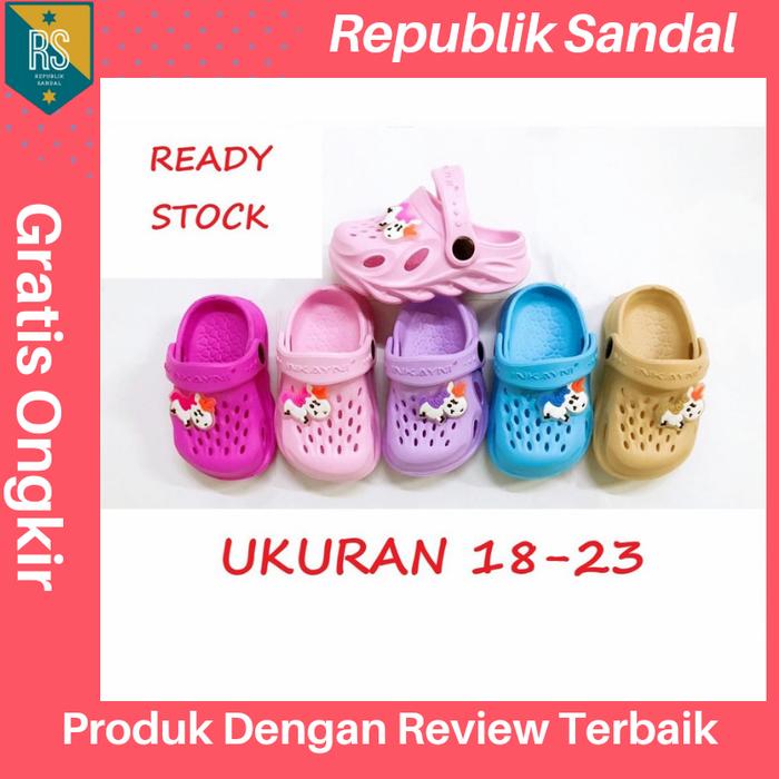 YK1008 Sandal baim anak karakter unicorn lucu unik dan murah size bayi