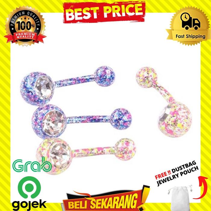 ANTING TINDIK TUSUK PRIA WANITA PUSAR GLITER UNISEX PREMIUM ORI A209