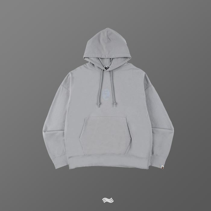 BAPE x New Balance Ape Head Reflective Hoodie Grey