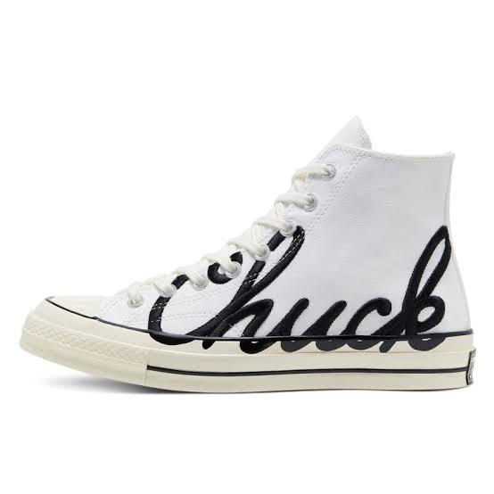 CONVERSE CHUCK TAYLOR 70S HIGH SIGNATURE WHITE BLACK ORIGINAL