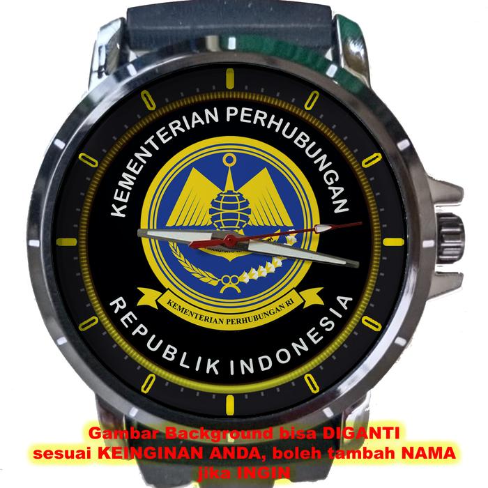 KEMENTERIAN PERHUBUNGAN art 5 Keren Jam Tangan Pria Background STIKER