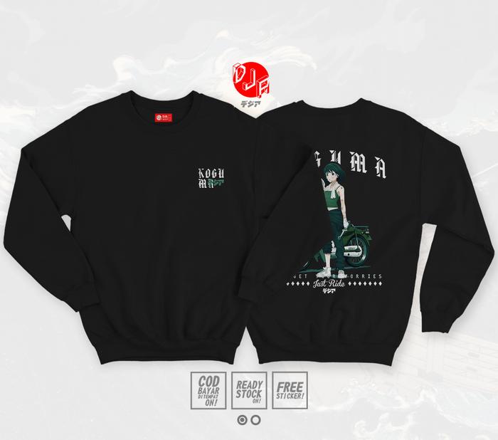 SWEATER KOGUMA SUPER CUB CREWNECK ANIME MANGA DJA CLOTH