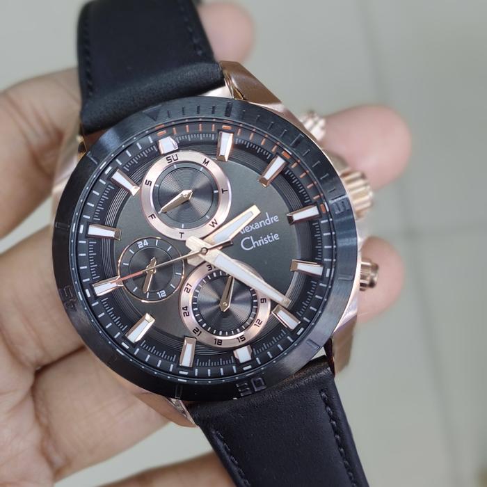 Jam Tangan Analog Pria Alexandre Christie Ac 6581 MF Stainless