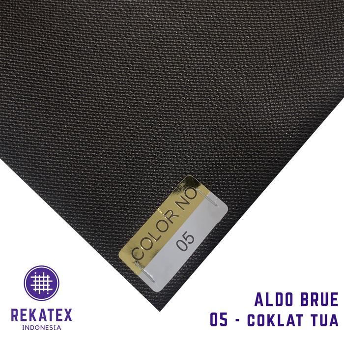 Aldo Brue | Kain Bahan COKLAT TUA - Jas/Celana| Semi Wool
