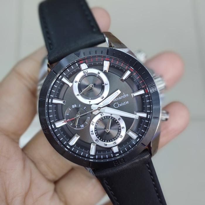 Jam Tangan Analog Pria Alexandre Christie Ac 6581 MF Solid Stainless