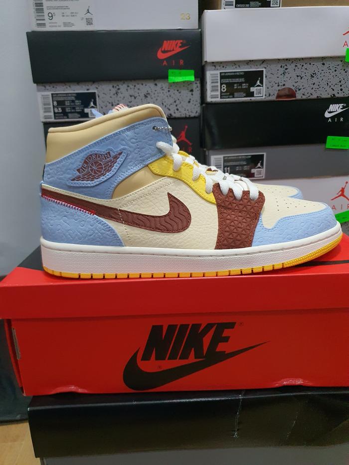 MAISON CHATEAU ROUGE X AIR JORDAN 1 MID SE "FEARLESS"