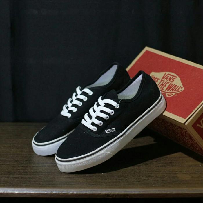 Sepatu Vans Pria Authentic Old skool Bnib Grade ori Hitam Navy maroon