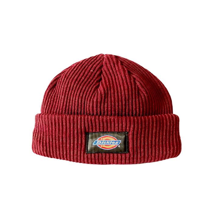 kupluk beani hat merah maroon Dickies original.beani hat skate seires