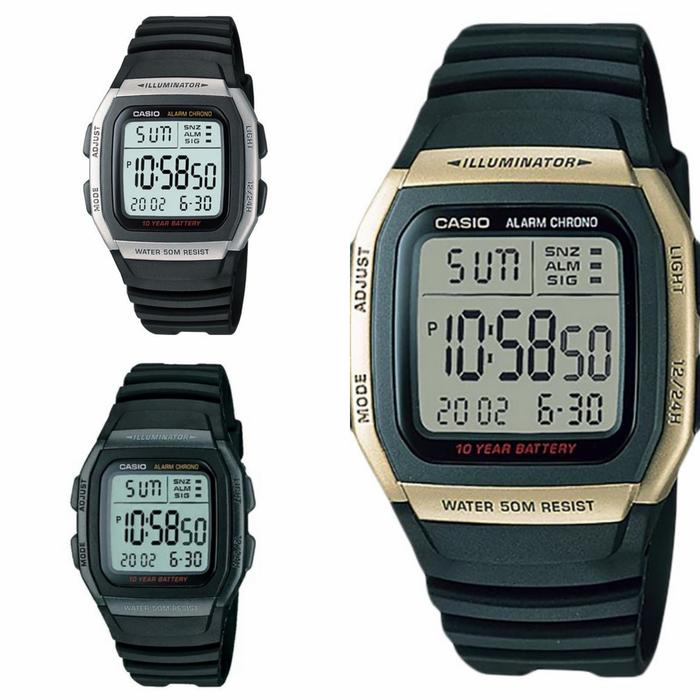 CASIO W-96H-1BVDF W96H-9AVDF JAM TANGAN DIGITAL ORIGINAL TAHAN AIR
