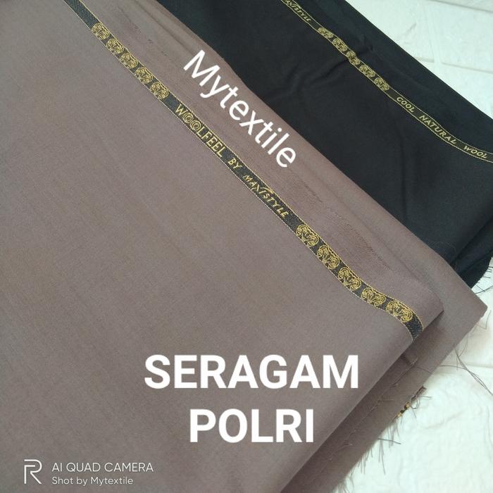 kain seragam polri woolfeel maxistyle teknologi cool wool