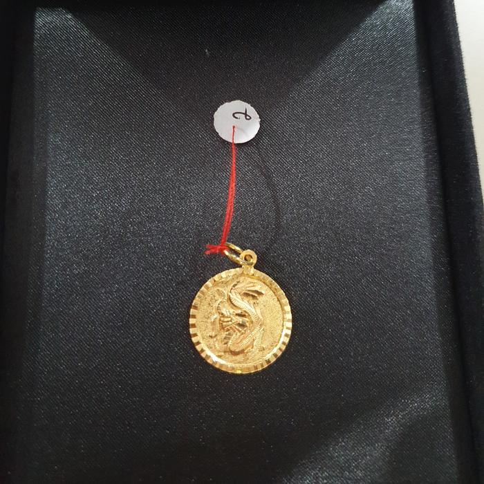 liontin emas shio naga emas asli 700