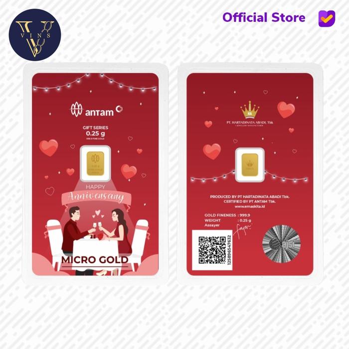 MICRO GOLD ANTAM HARTADINATA ABADI ANNIVERSARY 1 (LM) 0.25 GRAM