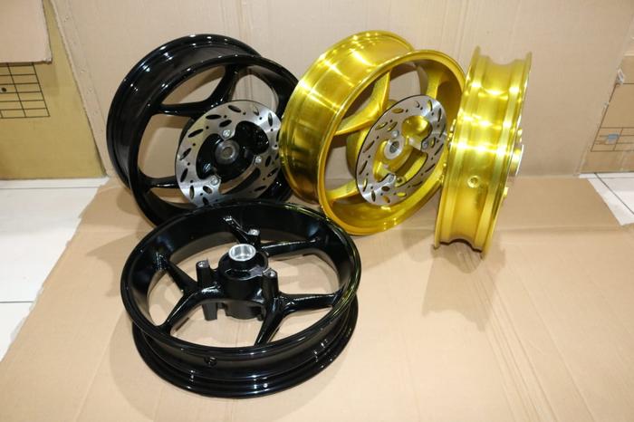 VELG RACING AEROX 155 DOUBLE DISK DEPAN BELAKANG VELEG AEROX 155